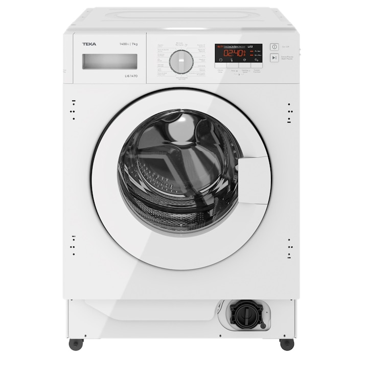 Пералня за вграждане Teka LI6 1471, 7 кг, 1400 оборота, 16 програми за пране, 60 см, Инверторен двигател, Клас B