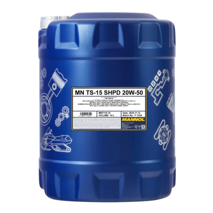 Ulei motor 20W50 Mannol TS-15 SHPD 10L