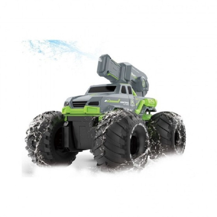 Masina Shot Racing cu Rc, lansator apa, rezervor 150ml, acumulator 3.7V, verde