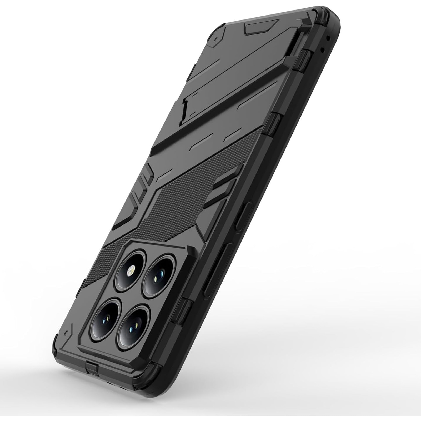 Husa protectie telefon, TREXORA, TPU/Policarbonat, Pentru Xiaomi 14T Pro, Negru
