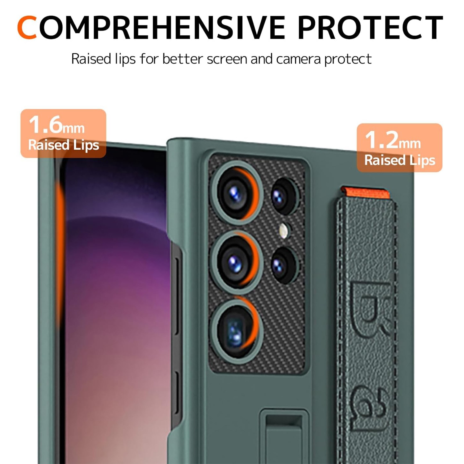 Husa protectie telefon, Bano, Policarbonat, Pentru Samsung Galaxy S25 Ultra, Verde