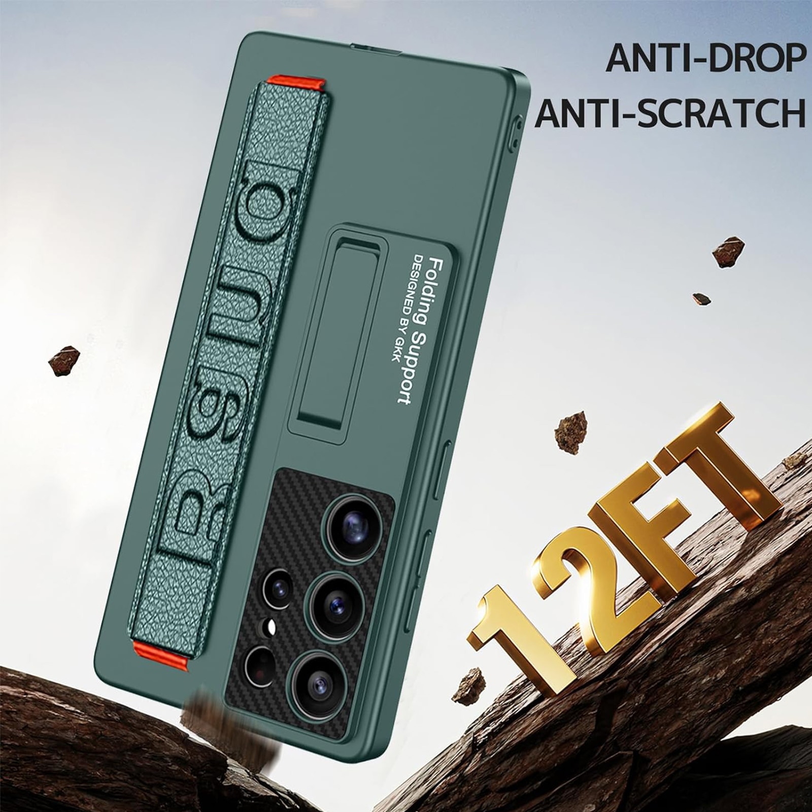 Husa protectie telefon, Bano, Policarbonat, Pentru Samsung Galaxy S25 Ultra, Verde
