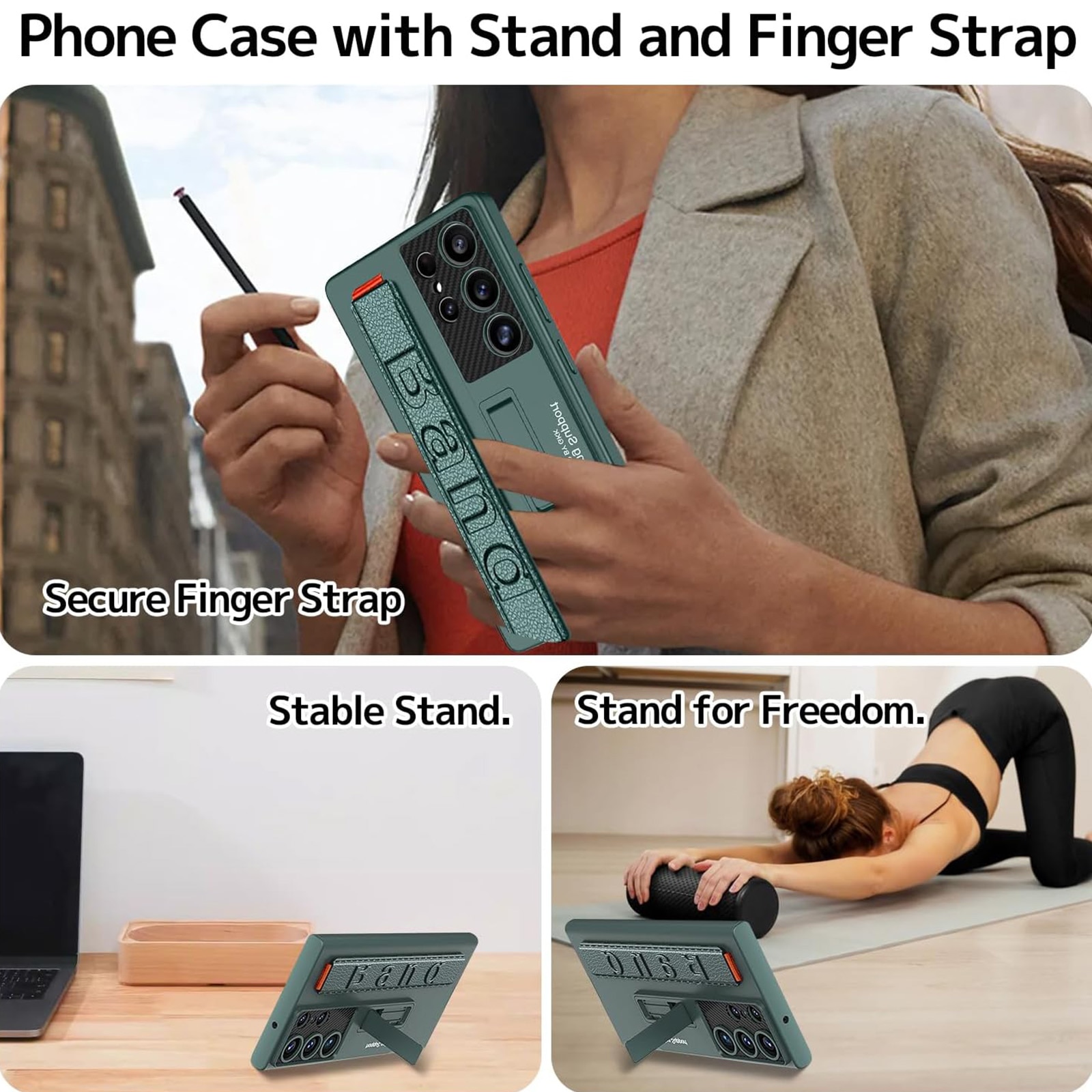 Husa protectie telefon, Bano, Policarbonat, Pentru Samsung Galaxy S25 Ultra, Verde