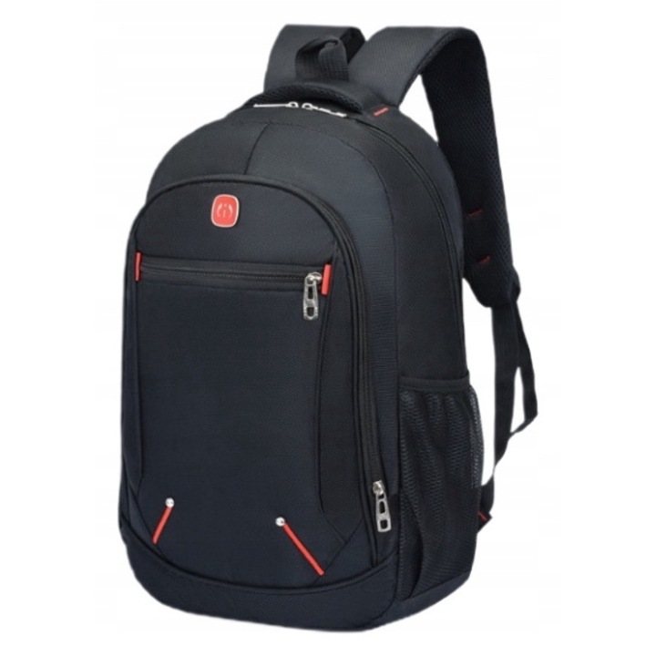 Univerzális hátizsák, Dabola, Férfi/Női, Vízálló, Oxford anyag, Állítható pántok, Laptoprekesz, Fekete