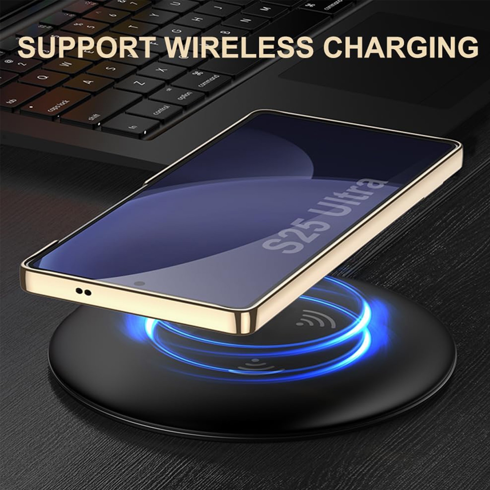Husa protectie telefon, TREXORA, Policarbonat/Piele ecologica, Pentru Samsung Galaxy S25 Ultra, NEgru