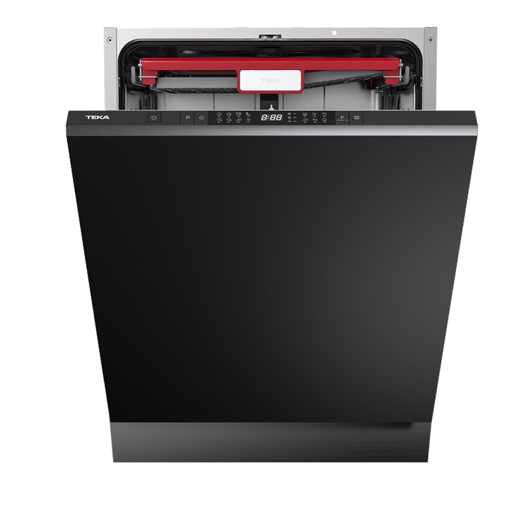 Masina de spalat vase Teka DFI 46960, complet incorporabila, 14 seturi, 8 programe de spalare, balamale glisante, motor cu invertor, 60 cm, clasa C