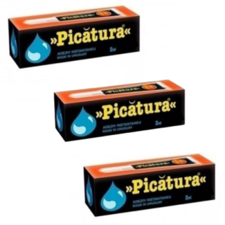Pachet 3 x Adeziv instant 2ml Picatura