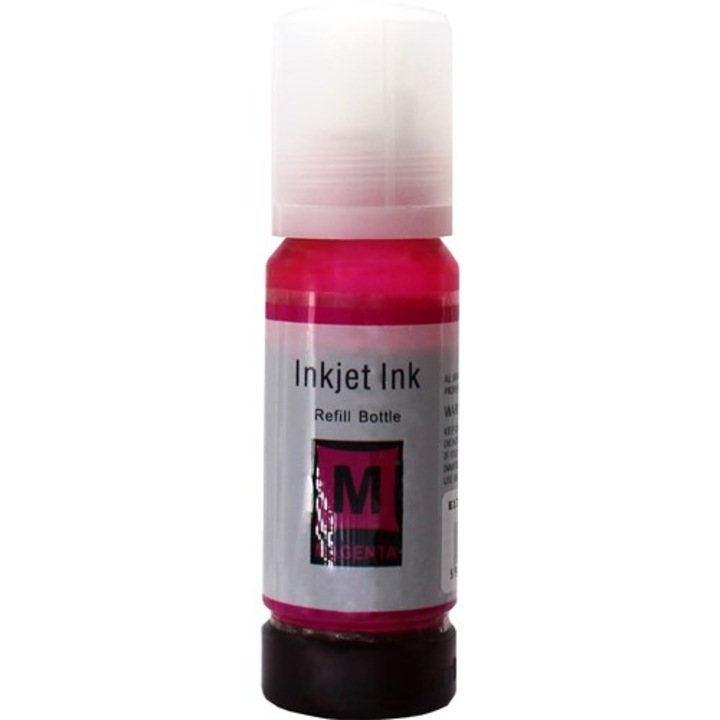 Cerneala cyan / albastra compatibila HP GT52, GT52C, M0H54AE, HMOH54A, flacon de 70ml cu capac special pentru Smart Tank, estelle