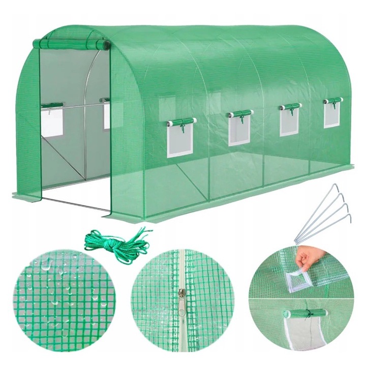 Sunwaal kerti üvegház, 2, 5 x 4 x 2 m, MalTec 111369