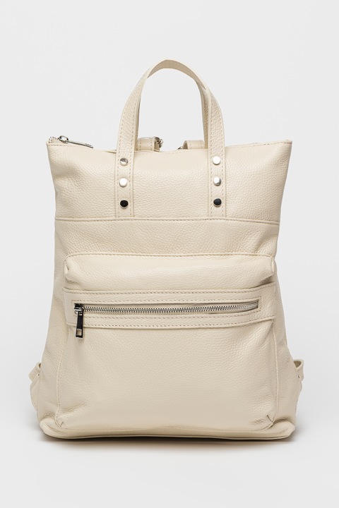 Chiara Canotti, Rucsac de piele cu manere, Bej deschis