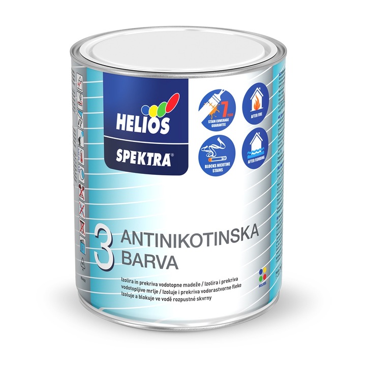 Vopsea lavabila antinicotina pentru pereti HELIOS SPEKTRA 0.75 L