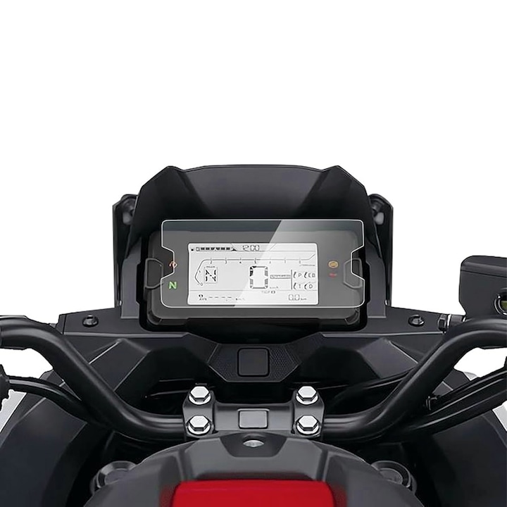 Регенеративно хидрогелно защитно фолио за таблото за Honda NC750X (2021-2024), Optim Solution, Гъвкав хидрокристал, табло за мотоциклет, регенеративен силикон, невидима защита, против грозни драскотини, лесен монтаж, прозрачен