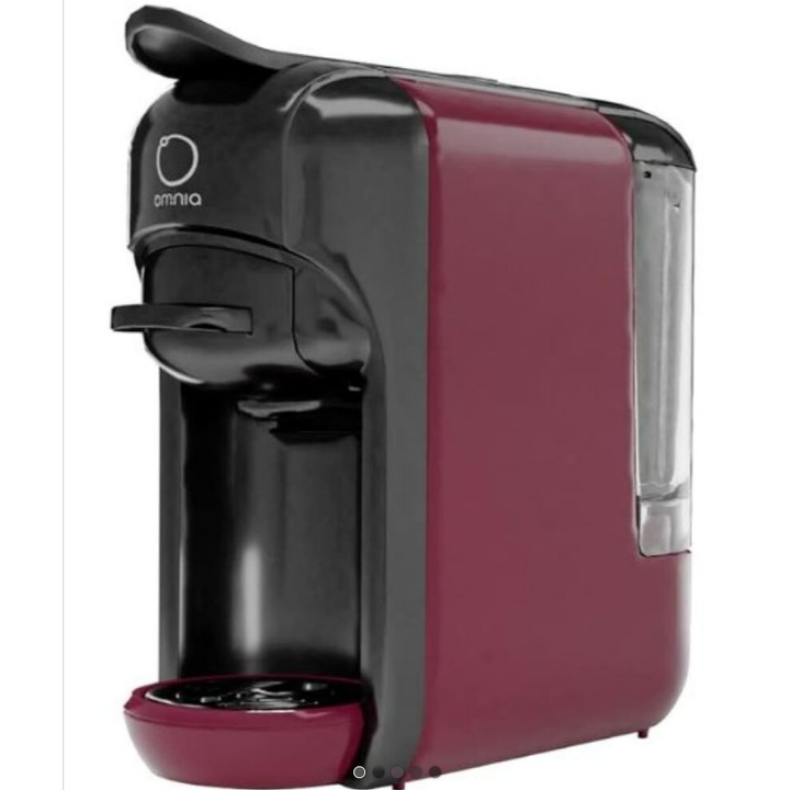 Espressor Omnia Universal, compatibil Dolce Gusto si Nespresso, automatic stand-by, 19 bari, Cosmic Red