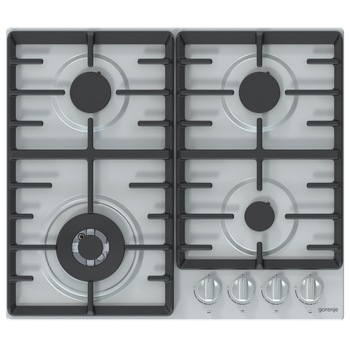 Plita incorporabila Gorenje GW641X, Gaz, 4 arzatoare, 60 cm, Inox Plita incorporabila Gorenje GW641X, Gaz, 4 arzatoare, 60 cm, Inox