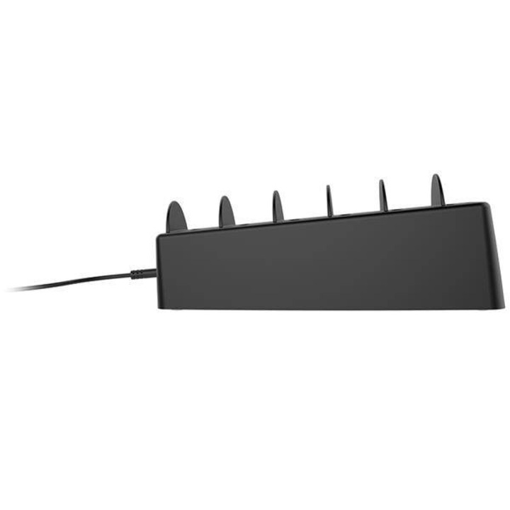 GDS asztali töltőállomás, 6 port, ramtartó, IntelliSkin Next Gen, fekete