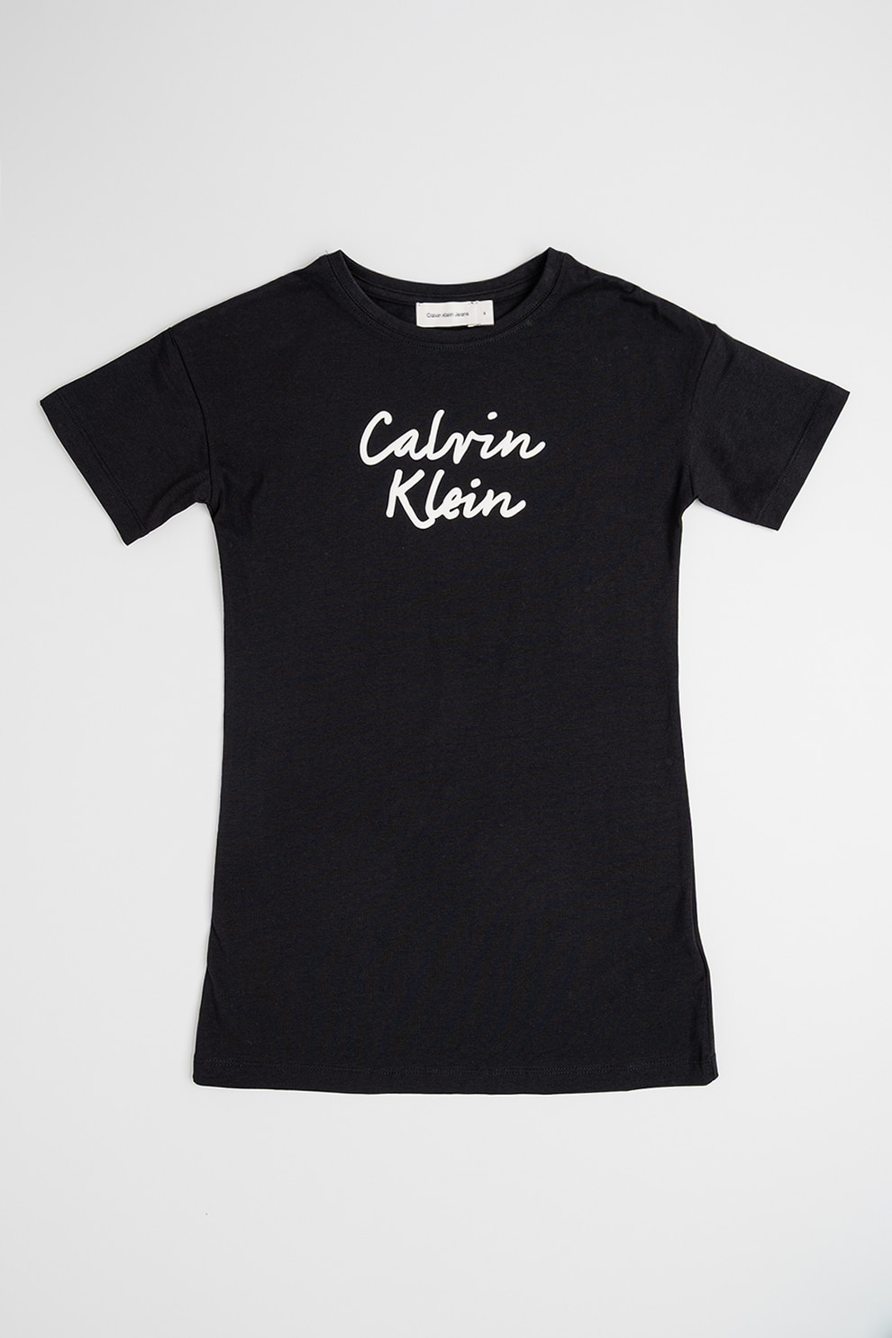 CALVIN KLEIN, Rochie de seara cu imprimeu logo, Negru, 164 CM