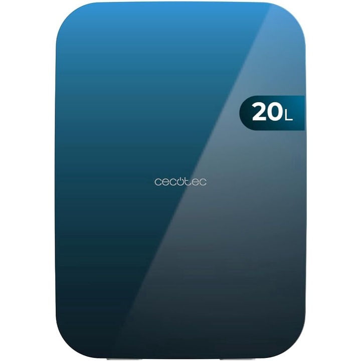 Mini-frigider portabil CECOTEC 20L, termoelectric, racire 7°C - 65°C, 12V/220V, design compact
