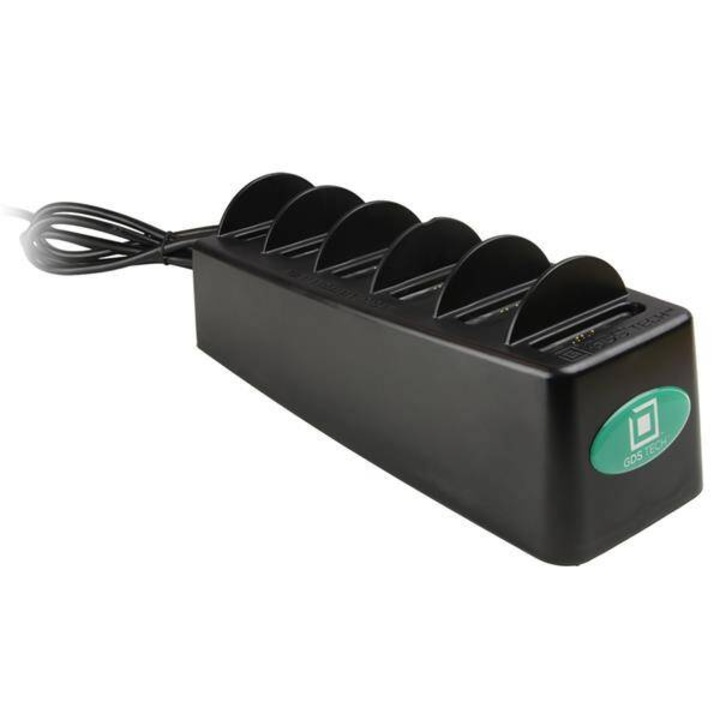 6 portos töltőállomás, Ram rögzítők, tápellátás, 180 W, AC/DC hálózati adapterrel