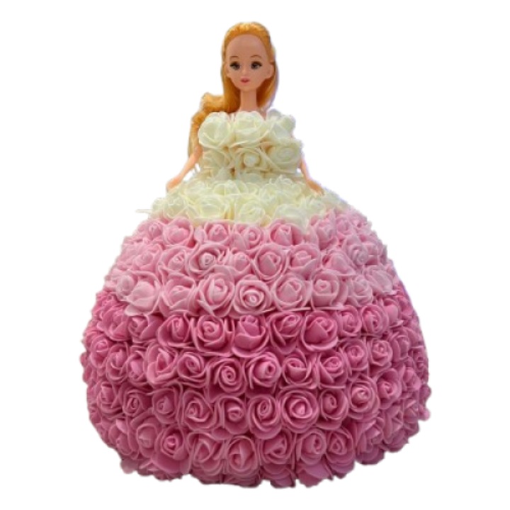 Papusa din Trandafiri, 30cm, Roz