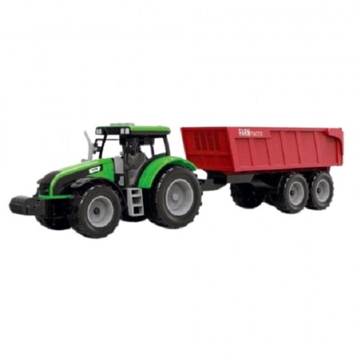 Tractor cu remorca, sunete si lumini, frictiune