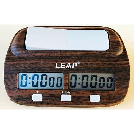 Ceas de sah Leap Starter PQ9907S - Cu aspect de lemn - eMAG.ro
