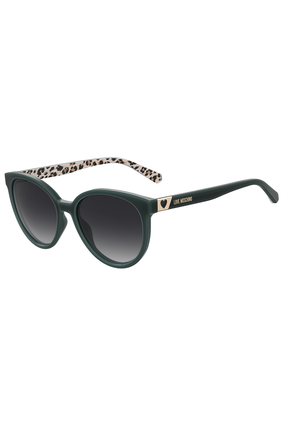 Love Moschino, Ochelari de soare rotunzi, Verde padure, 56-17-145