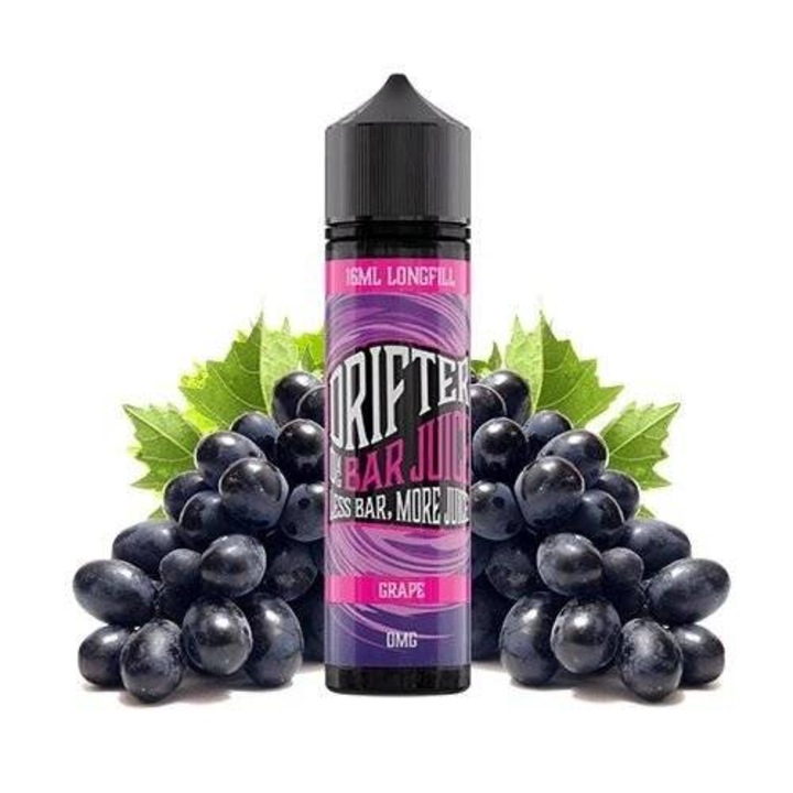 Lichid fara nicotina, Longfill, Drifter Bar 16ml, Aroma struguri