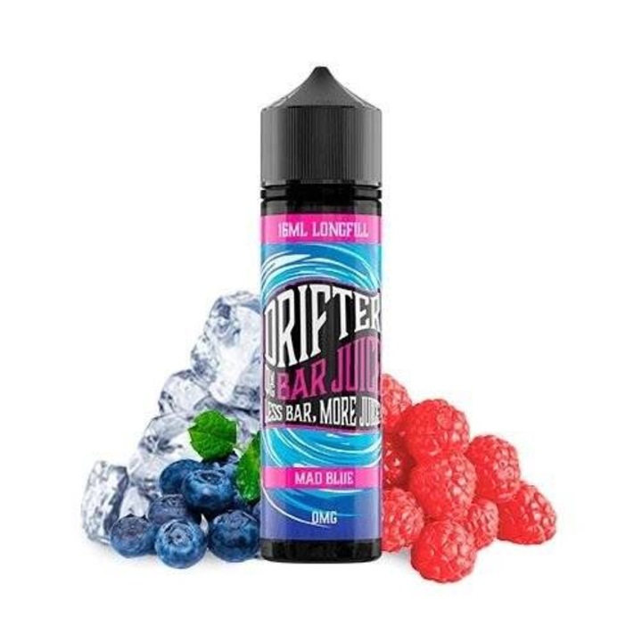 Lichid fara nicotina, Longfill, Drifter Bar 16ml - Mad Blue