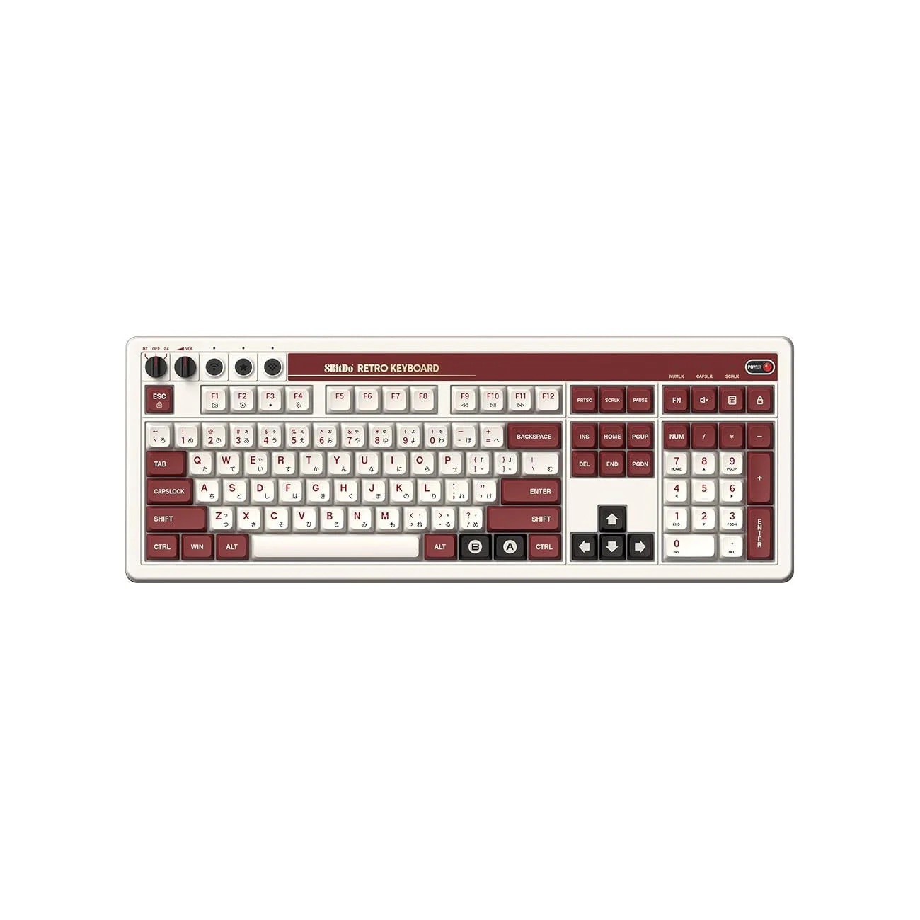 Tastatura Mecanica Wireless 8BitDo Retro 108 si Numpad integrat