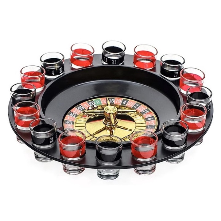 Ruleta cu 16 Pahare de SHOT