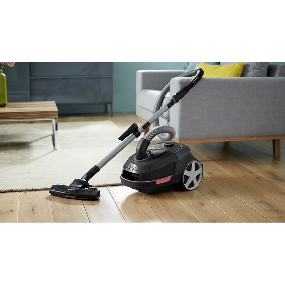 Aspirator cu sac Philips XD5123/10 Seria 5000, 900 W, Sac S-bag 4 l, Filtru HEPA Negru