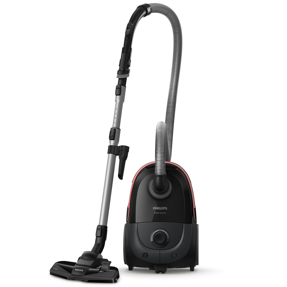 Aspirator cu sac Philips XD5123/10 Seria 5000, 900 W, Sac S-bag 4 l, Filtru HEPA Negru