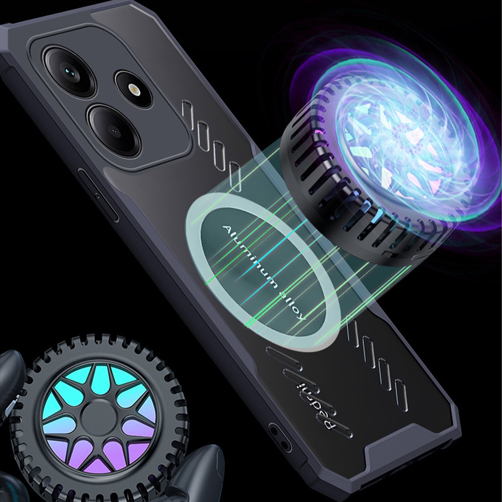 Husa protectie telefon, TREXORA, Pentru Redmi Note 14 Pro Plus, Negru