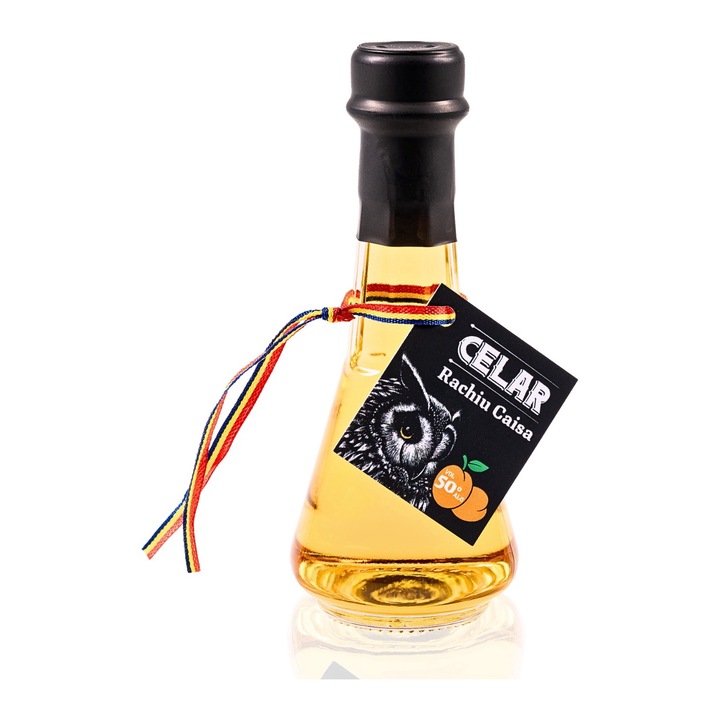 Toi Rachiu Premium Caise dublu distilat, CELAR, 50% alc., 50ml