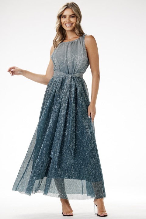 Rochie, awama, A703, poliester, verde sticla