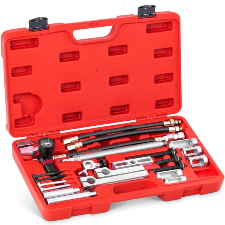 Compresor arc supape pentru Mercedes-Benz BMW Toyota Ford Mitsubishi, set 24 piese, MSW, otel, 46.5x27x8.5cm