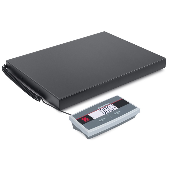 Cantar electronic OHAUS COURIER 3000, 75Kg/50g, 52x40cm, alimentare AC, mobil, set complet