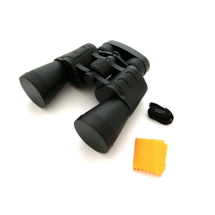 Binoclu BSH, marire 20x, prizma Porro, sticla BaK-4, negru, accesorii incluse