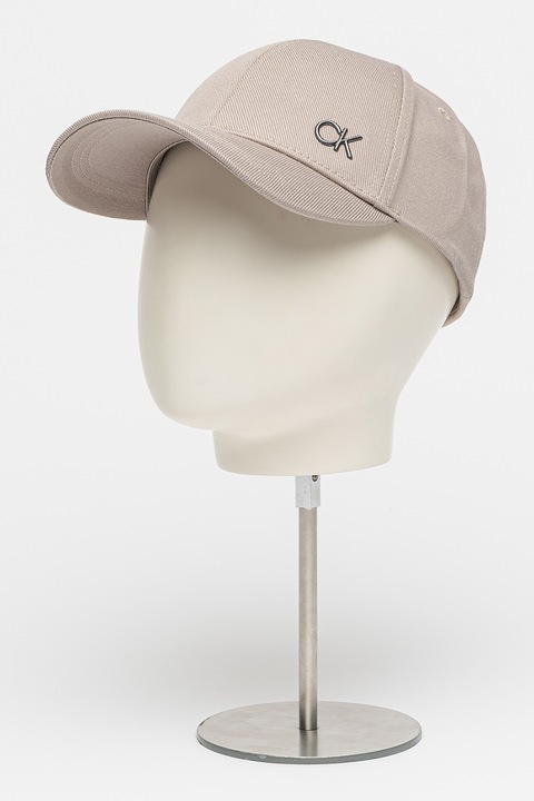 CALVIN KLEIN, Sapca baseball cu logo metalic, Maro taupe deschis
