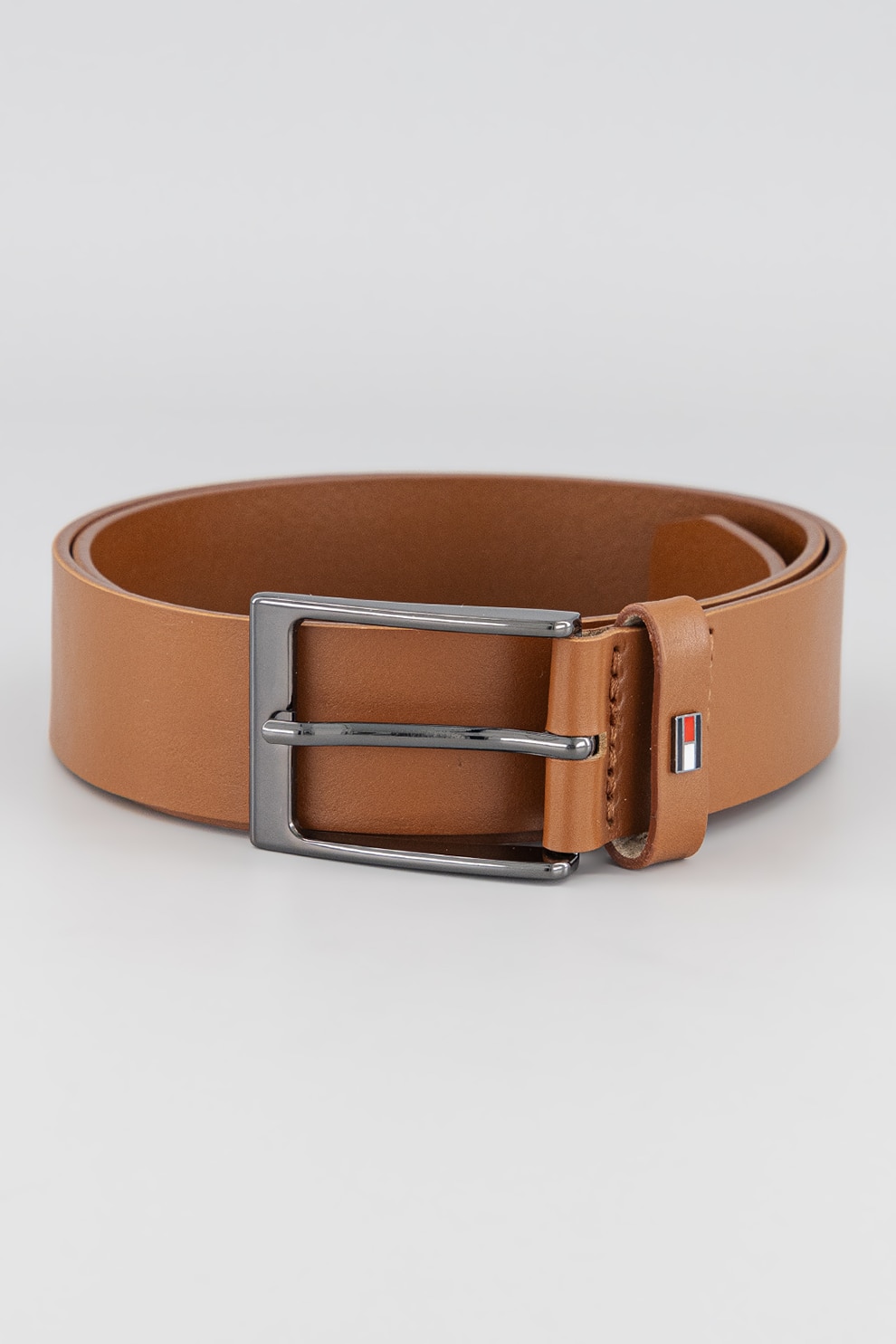 Tommy Hilfiger, Curea de piele Layton, Caramel, 110