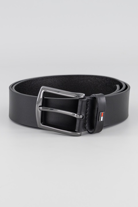 Tommy Hilfiger, Curea de piele cu catarama metalica, 95
