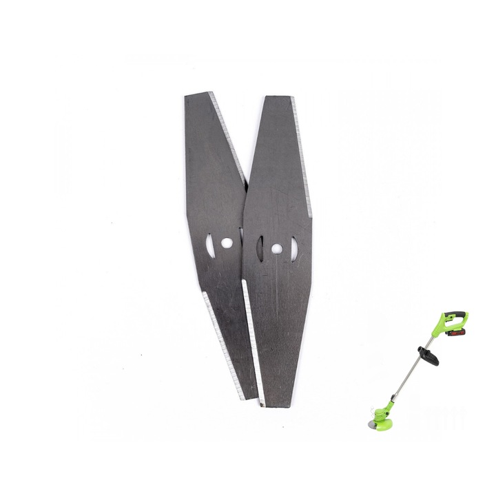 Set 2 Lame de Tuns Iarba Lider®, 150x15mm, Otel Rezistent, Compatibilitate Universala