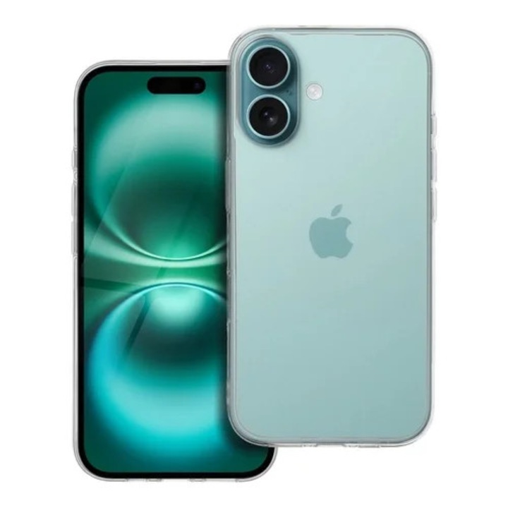 Telefontok iPhone 16e kompatibilis - 2 mm-es átlátszó szilikon hátlap tok