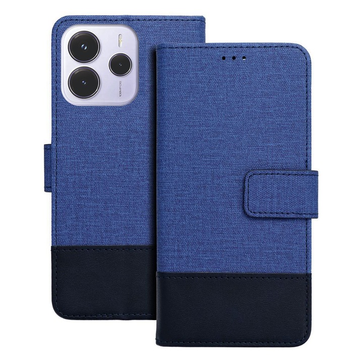 Telefontok Xiaomi Redmi Note 14 4G / LTE kompatibilis - Gomma - kék ráhajtófüles könyvtok