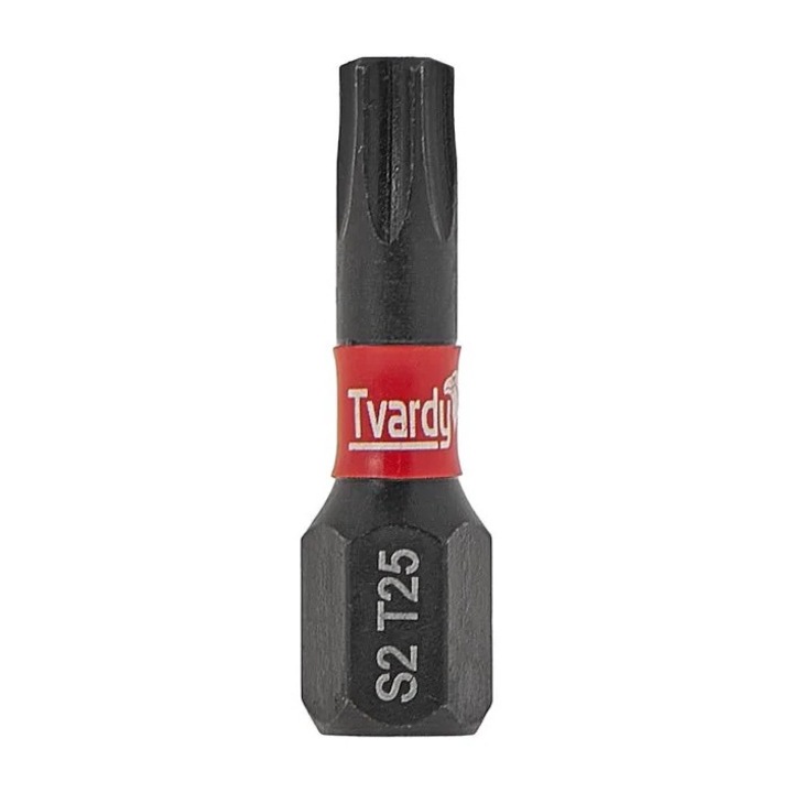 Set biti de impact T25, 25 mm S2, 10 bucati, Tvardy T00179-25-10