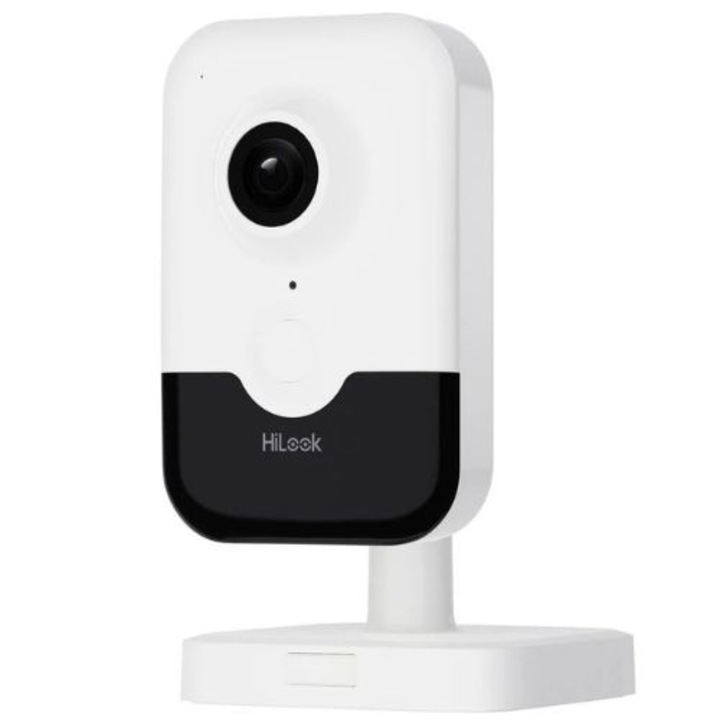 Wi-Fi Cube HiLook IP камера, AcuSense, 4MP, IR 10m, микрофон, високоговорител, microSD слот - IPC-C340HA-D/W(W)