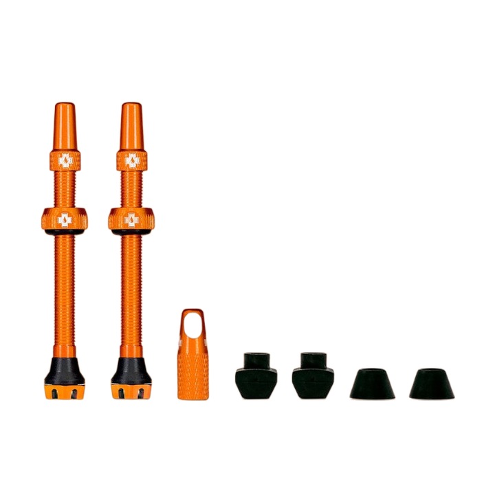Безкамерни вентили Muc-Off Tubeless Valves V2 60 мм оранжеви
