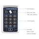 Sistem de Control Acces RFID, BOMSTOM, Capacitate 1000 Utilizatori, Dispozitiv de acces stand alone cu actionare prin cartela de proximitate sau cod, Negru