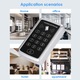 Sistem de Control Acces RFID, BOMSTOM, Capacitate 1000 Utilizatori, Dispozitiv de acces stand alone cu actionare prin cartela de proximitate sau cod, Negru