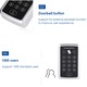 Sistem de Control Acces RFID, BOMSTOM, Capacitate 1000 Utilizatori, Dispozitiv de acces stand alone cu actionare prin cartela de proximitate sau cod, Negru